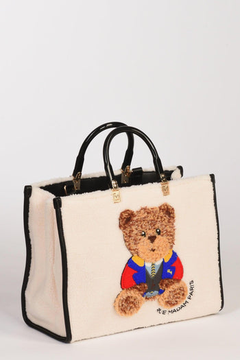 Paris Borsa Marvin Tote Bianco Naturale Donna - 4