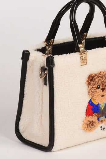 Paris Borsa Marvin Mini Bianco Naturale Donna - 4