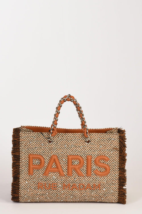 Paris Borsa Harris Beige/bianco Donna