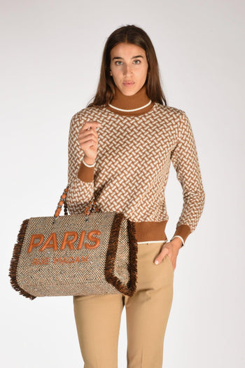 Paris Borsa Harris Beige/bianco Donna - 2
