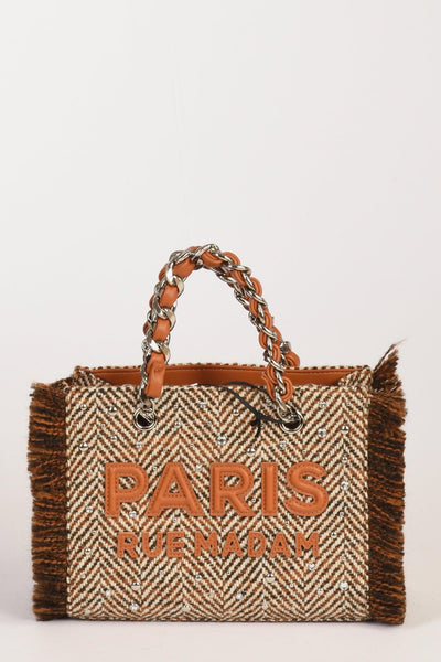 Paris Borsa Harris Beige/bianco Donna