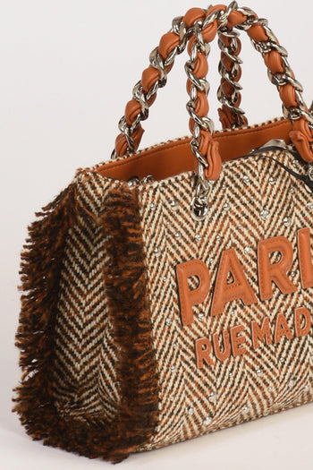 Paris Borsa Harris Beige/bianco Donna - 4