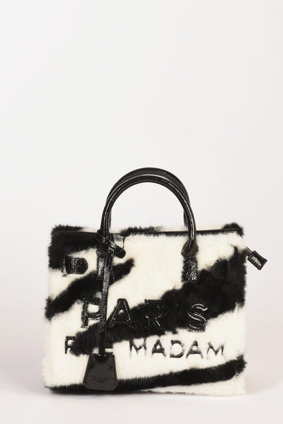 Paris Borsa Alaska Mini Nero/bianco Donna