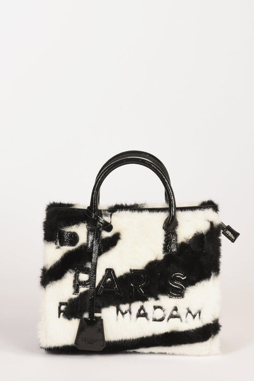 Paris Borsa Alaska Mini Nero/bianco Donna