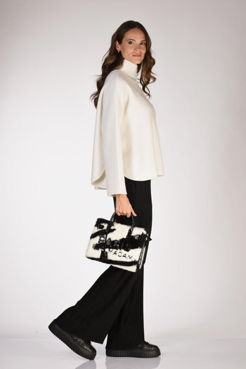 Paris Borsa Alaska Mini Nero/bianco Donna - 2