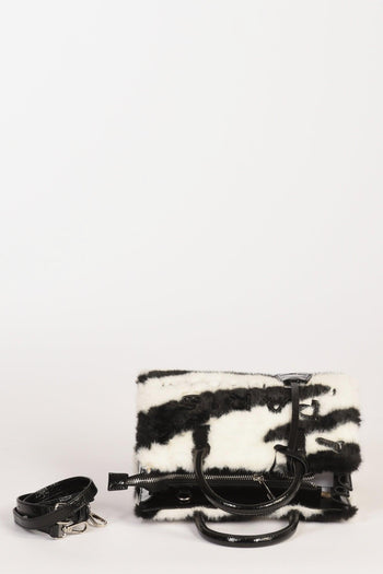 Paris Borsa Alaska Mini Nero/bianco Donna - 6