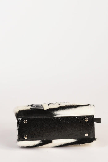 Paris Borsa Alaska Mini Nero/bianco Donna - 7