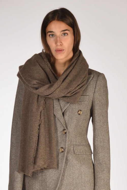 Sciarpa Adriel Marrone Donna