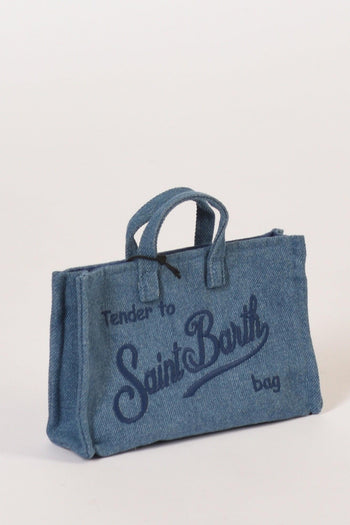 Saint Barth Phone Bag Azzurro Scuro Donna - 3