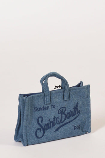 Saint Barth Phone Bag Azzurro Scuro Donna - 4