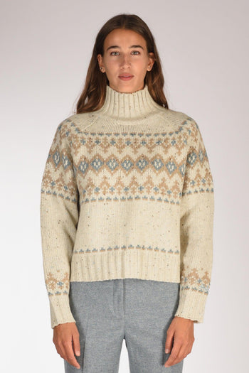 Saint Barth Maglia Myra Beige/azzurro Donna - 2