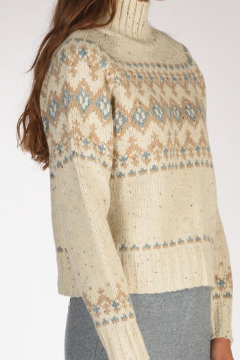 Saint Barth Maglia Myra Beige/azzurro Donna - 3