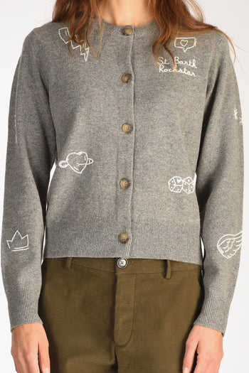 Saint Barth Maglia Sierra Grigio Donna - 3