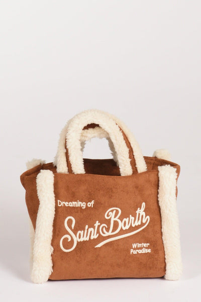 Saint Barth Borsa Vanity Mini Beige Cuoio Donna