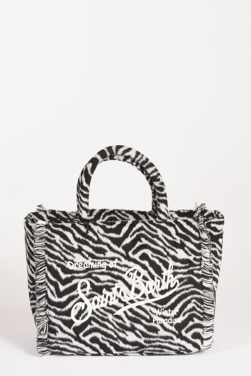 Saint Barth Borsa Colette Bianco/nero Donna