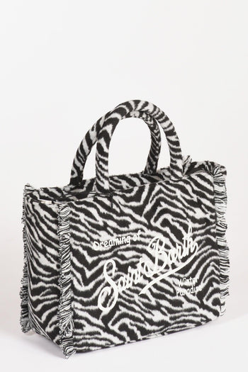 Saint Barth Borsa Colette Bianco/nero Donna - 2