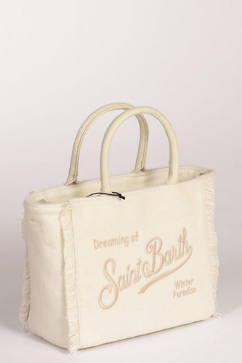 Saint Barth Borsa Colette Bianco Donna - 2