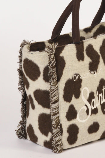 Saint Barth Borsa Colette Bianco/marrone Donna - 4