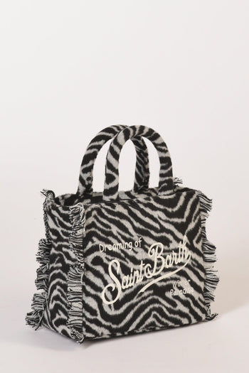 Saint Barth Borsa Vanity Mini Bianco/nero Donna - 3