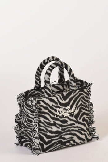 Saint Barth Borsa Vanity Mini Bianco/nero Donna - 4