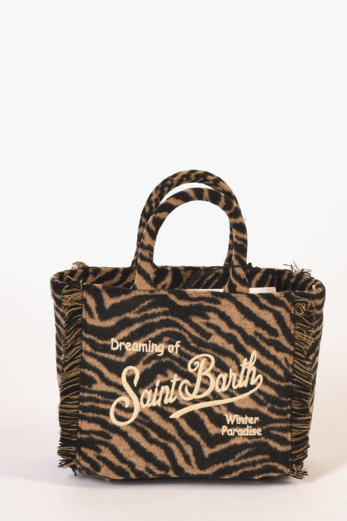 Saint Barth Borsa Vanity Mini Nero/beige Donna