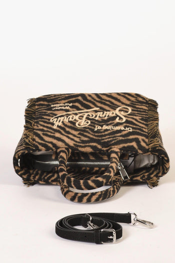 Saint Barth Borsa Vanity Mini Nero/beige Donna - 5