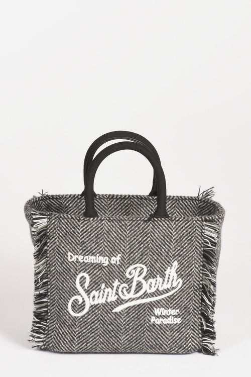 Saint Barth Borsa Vanity Mini Nero/grigio/bianco Donna