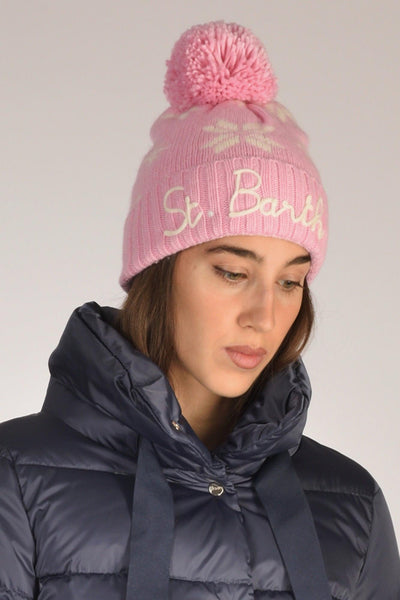 Saint Barth Cappello Holden Rosa/bianco Donna