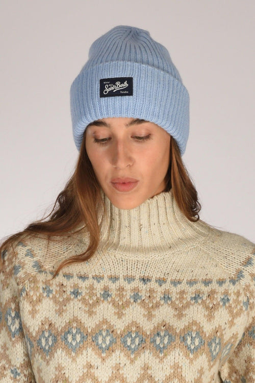 Saint Barth Cappello Berry Azzurro Donna