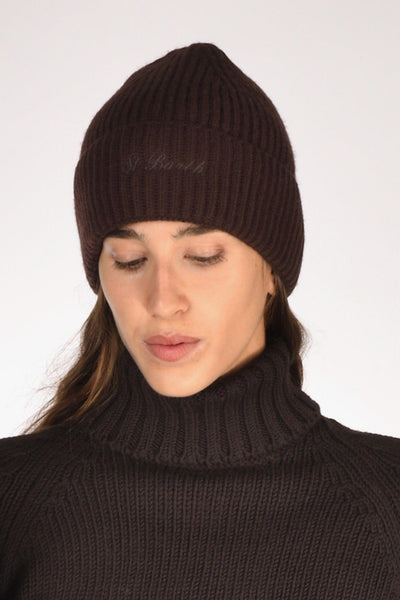 Saint Barth Cappello Moss Marrone Donna