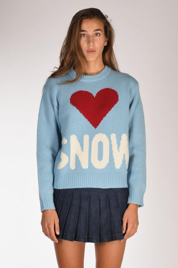 Saint Barth Maglia Kyla Azzurro Donna - 2