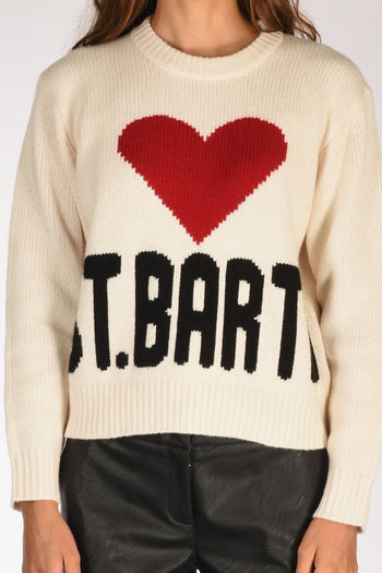 Saint Barth Maglia Kyla Bianco Donna - 3