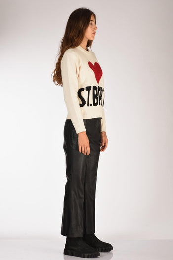 Saint Barth Maglia Kyla Bianco Donna - 4