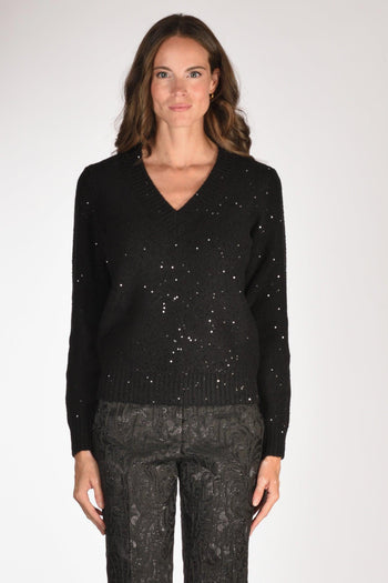 Saint Barth Maglia Elara Nero Donna - 2