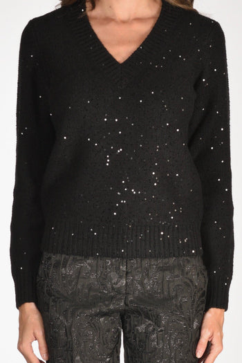 Saint Barth Maglia Elara Nero Donna - 3