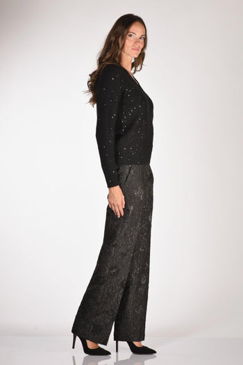 Saint Barth Maglia Elara Nero Donna - 4