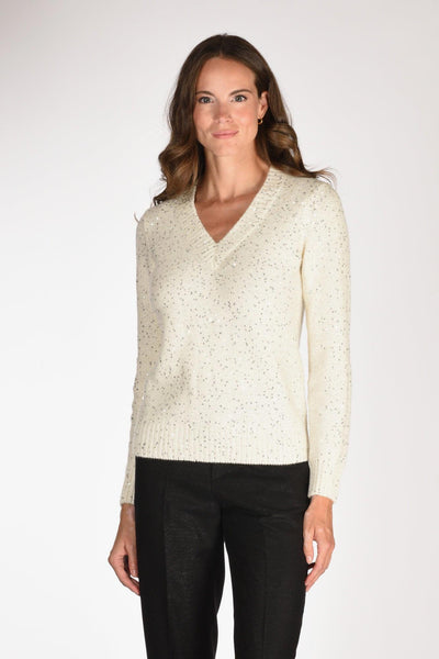 Saint Barth Maglia Elara Bianco Donna