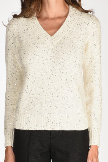 Saint Barth Maglia Elara Bianco Donna - 3