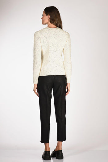 Saint Barth Maglia Elara Bianco Donna - 5