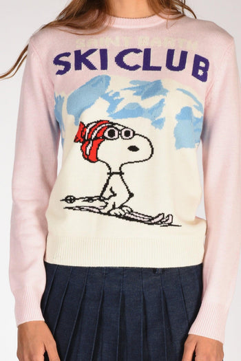 Saint Barth Maglia New Queen Rosa/bianco/multicolor Donna - 3