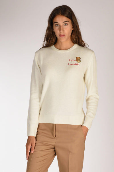 Saint Barth Maglia New Queen Bianco/multicolor Donna