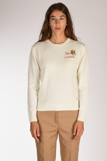 Saint Barth Maglia New Queen Bianco/multicolor Donna - 2