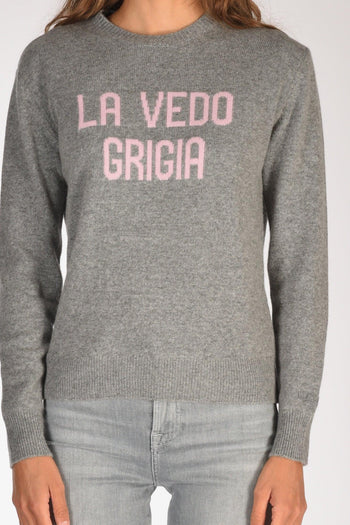 Saint Barth Maglia New Queen Grigio/rosa Donna - 3