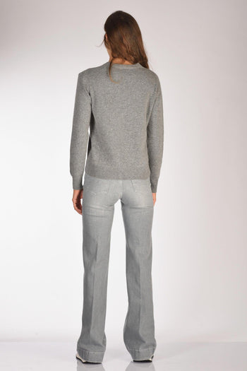 Saint Barth Maglia New Queen Grigio/rosa Donna - 5