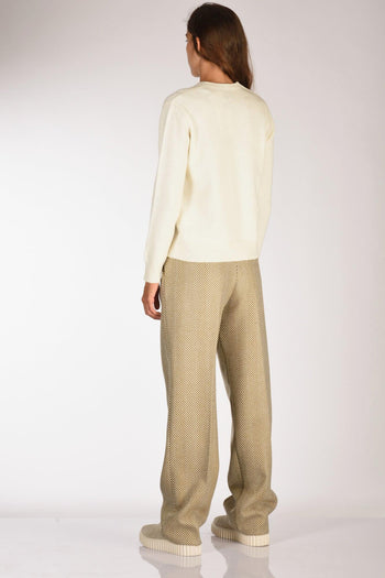 Saint Barth Maglia New Queen Bianco/oro Donna - 5