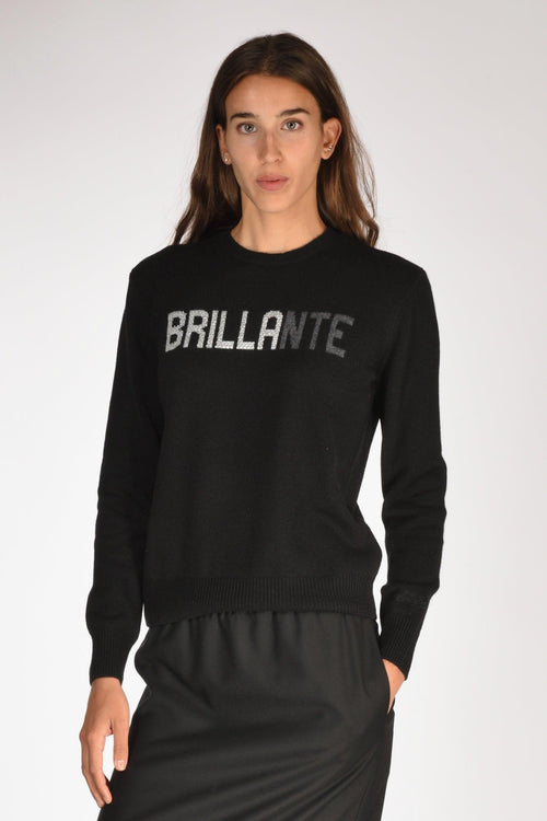 Saint Barth Maglia New Queen Nero/grigio Donna