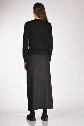 Saint Barth Maglia New Queen Nero/grigio Donna - 5