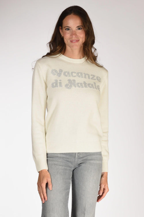 Saint Barth Maglia New Queen Bianco/argento Donna