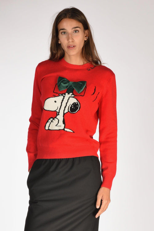 Saint Barth Maglia New Queen Rosso/multicolor Donna