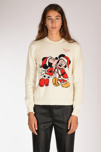 Saint Barth Maglia New Queen Bianco/rosso Donna - 2